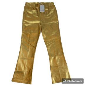 Walter Baker Gold Flared Pants Size S